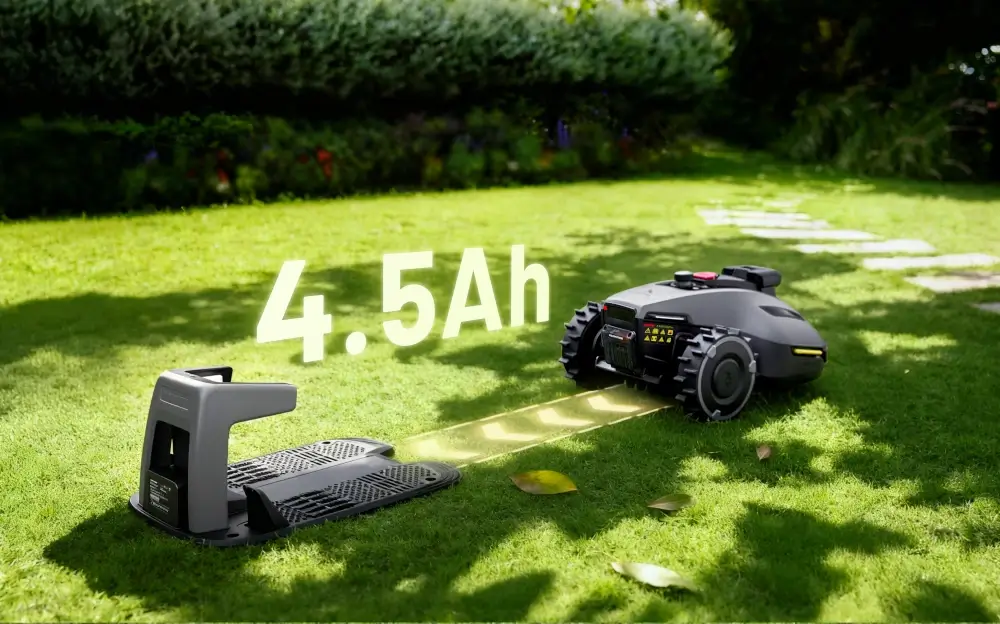 Automatyczne ładowanie Mammotion Luba Mini 2 800 i bateria 4.5Ah